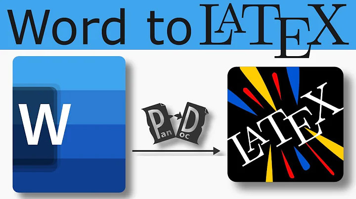 Convert a Word document to LaTeX for free using Pandoc