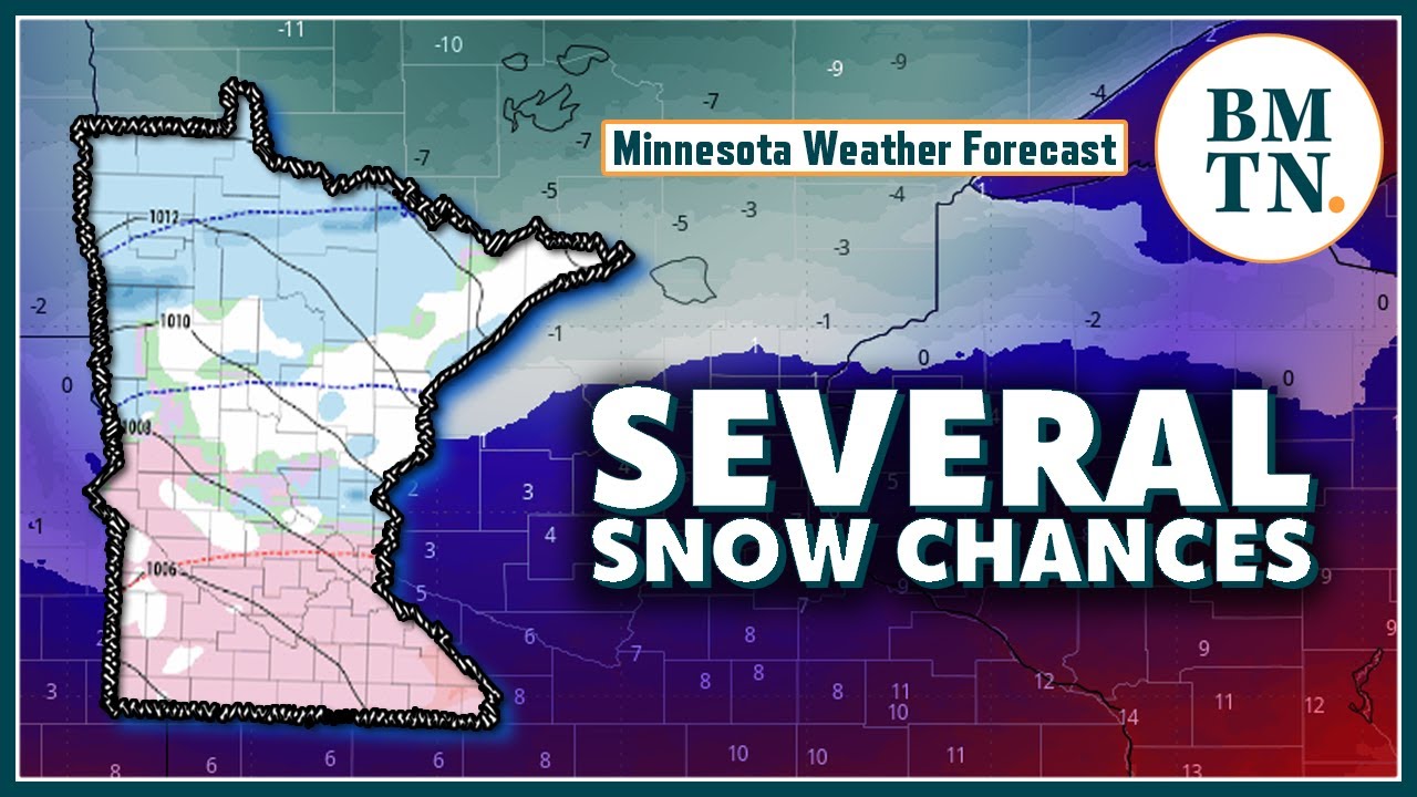 Keeping an eye on several snow chances in Minnesota the next week - YouTube