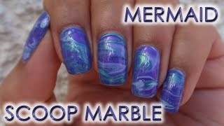 Mermaid Scoop Marble | DIY Nail Art Tutorial | MSLP