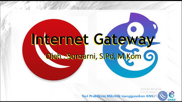 01 Internet Gateway di Mikrotik pada GNS3