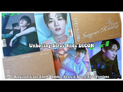 Unboxing Stray Kids DICON ✰ Bangchan & Lee Know Summer Krazy