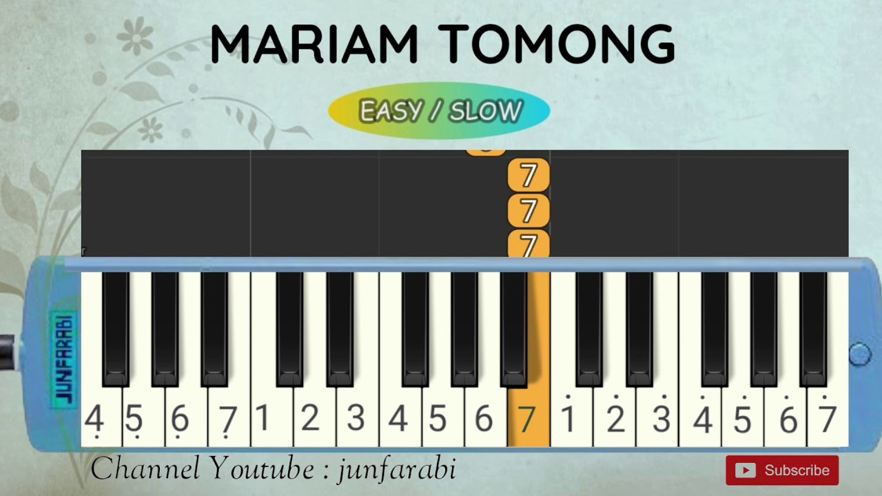 Pianika Mariam Tomong Tempo Lambat Youtube