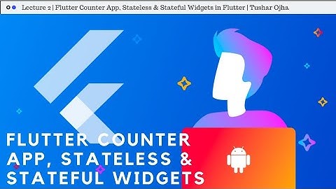 Intro to Flutter App Development: Counter App, Stateless & Stateful Widgets