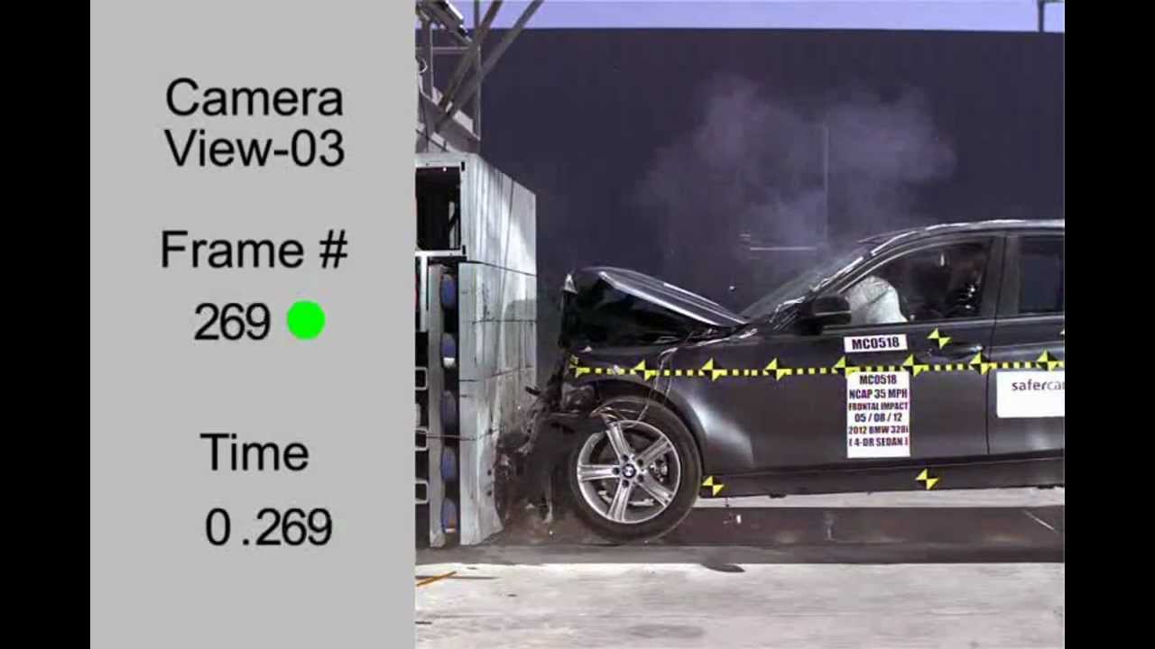 Bmw 328i crash test #7