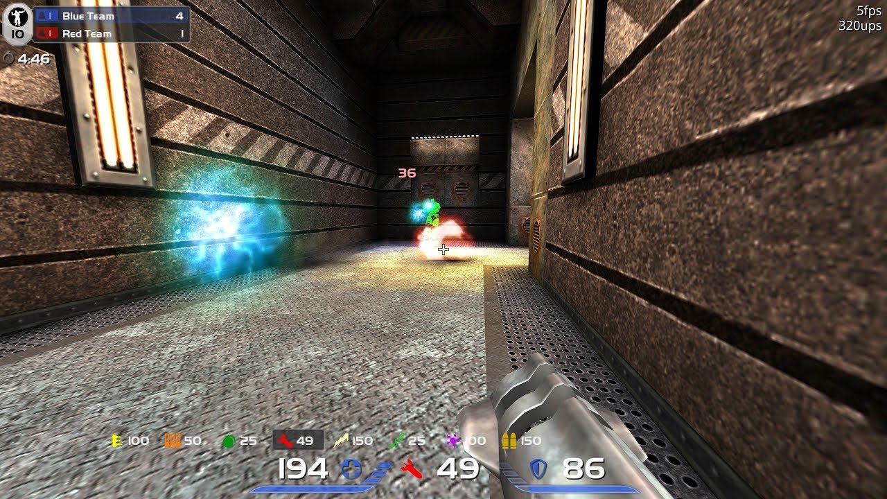 Quake Live - Dueling against rv dextron in Clan Arena [4K UHD]