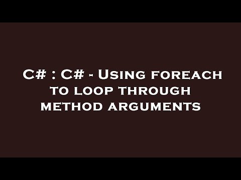 C# : C#