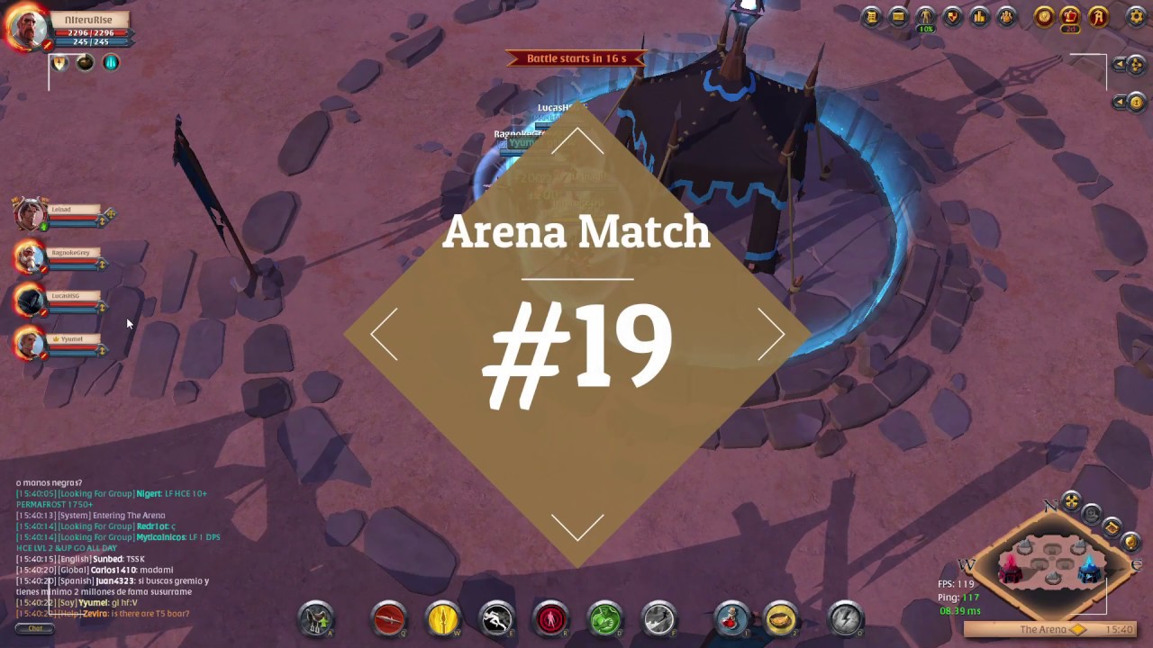 Albion Online PvP Arena match 19 Spear hellion Jacket Build YouTube