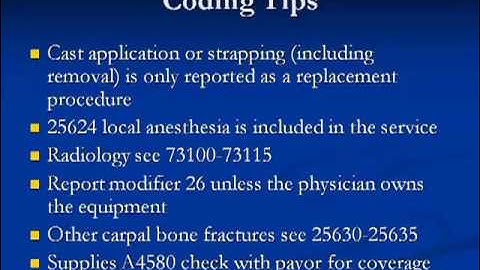 Carpal Scaphoid - 25622 - 25624