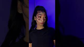 Alien makeup look, check out tutorial on my channel 👽🛸 #alienmakeup #alien #makeuptransformation