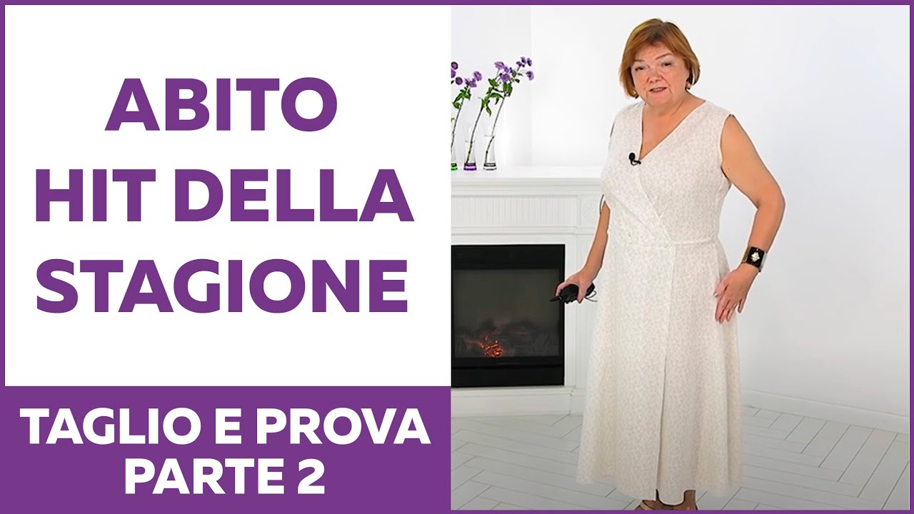 Abito a portafoglio con gonna svasata.  Hit della stagione 2022. Taglio e prova. Parte 2