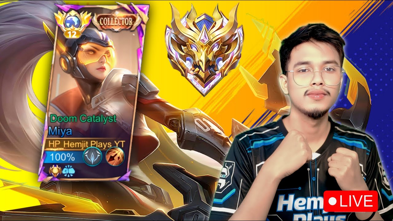 LETS TRY TO REACH GLORY WITH MY MIYA || MOBA5V5 || Hemjit Plays is live now :