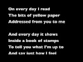 Lyrics Metronomy Love Letters