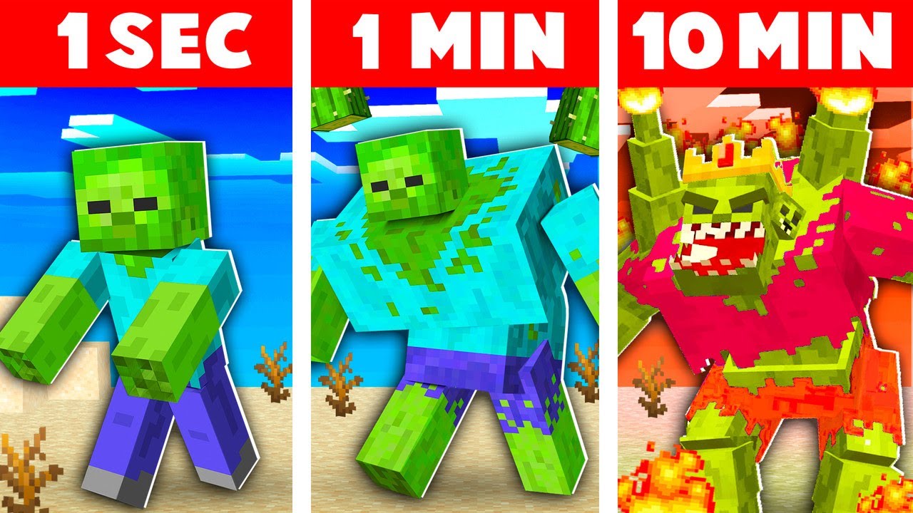 Mobs UPGRADE Every Minute in a MOB BATTLE!