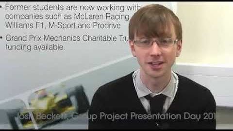 Motorsport Group Project Presentation Day at Cranfield University