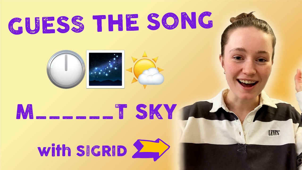 Play: Guess The Song By The Emojis With @Sigrid | The Emoji Game