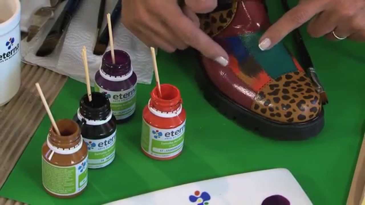 Pintar sobre Cuero - Botas - Lidia Gonzalez Varela 