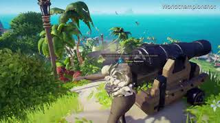 Worlds best cannon shot in Sea of Thieves !!! Worldchampionshot !! MUST SEE !!