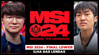 MSI NA ILHA - T1 x BLG FINAL LOWER #BOTANOBAIANO !lendas