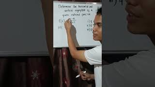 Vertical and Horizontal Asymptote of a given Rational Function (General Mathematics)