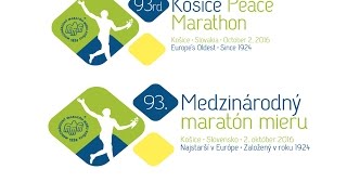 93. ročník - Medzinarodný maratón mieru - Košice 2016