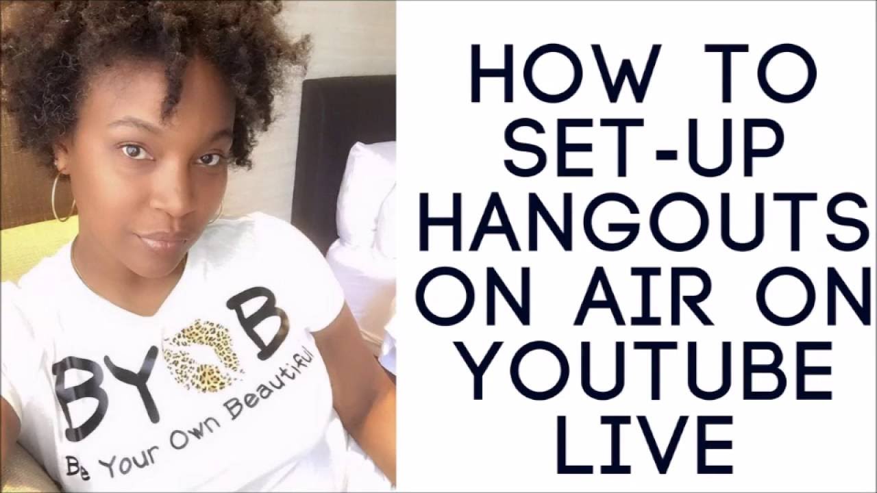 How to Setup Hangouts on Air from Youtube Live
