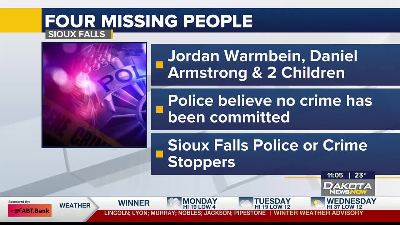 Police searching for missing Sioux Falls family - YouTube