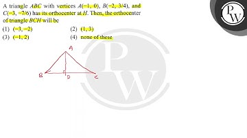 A triangle \( A B C \) with vertices \( A(-1,0), B(-2,3 / 4) \), an...