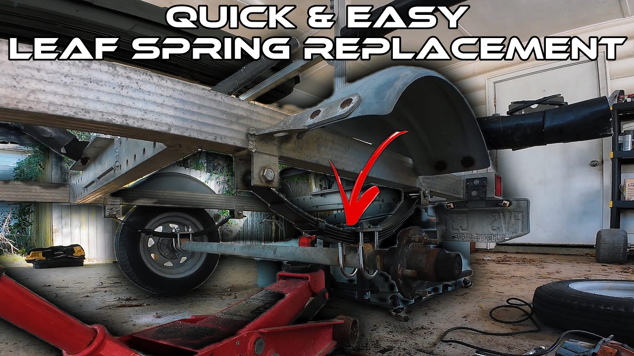 How To Replace A Trailer Leaf Spring Quick & Easy! (5 Minutes Or Less ...