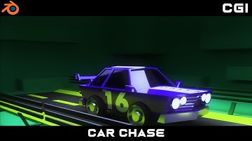Crazy Car Chase - Blender 2.8