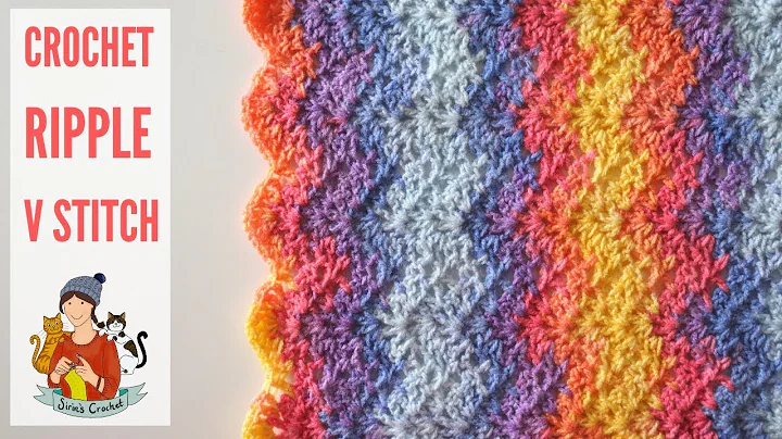 Learn to Crochet a Beautiful Ripple V Blanket/Shawl