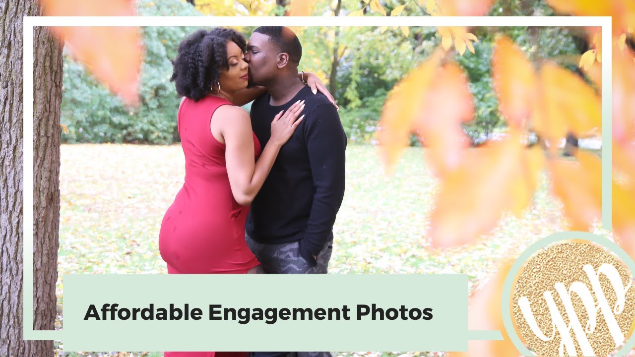 How To Get Affordable Engagement Photos For Wedding Website |  Wedding On A Budget Video #6