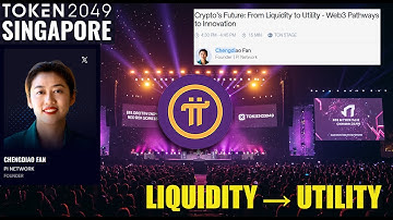 Chengdiao Fan van Pi Network op TOKEN2049 Singapore 2025: van liquiditeit naar bruikbaarheid (de ...