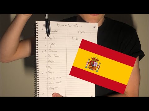 ASMR | Spanish Teacher Roleplay 🇪🇸 👨‍🏫 💤