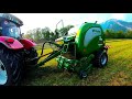 Steyr 4130 Profi CVT & McHale f5600 Plus (hay baling)