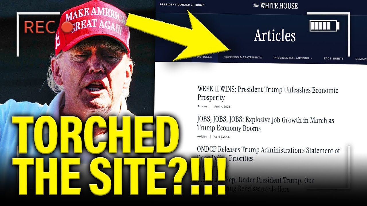 PANICKED White House destroys ITS OWN Website as it SPIRALS