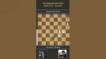 🇺🇸 Fabiano Caruana vs Andy Woodward 🇺🇸 | US Championships 2025 | Round 2