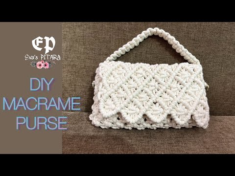 How To Make Beautiful Macrame Purse For Yourself II MACRAME WALLET II Easy  and Simple Pattern - YouTube