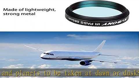SVBONY SV183 Telescope Filter, IR Pass Filter, 1.25 Inch 685nm Reduce The Effects of Seeing for Pla