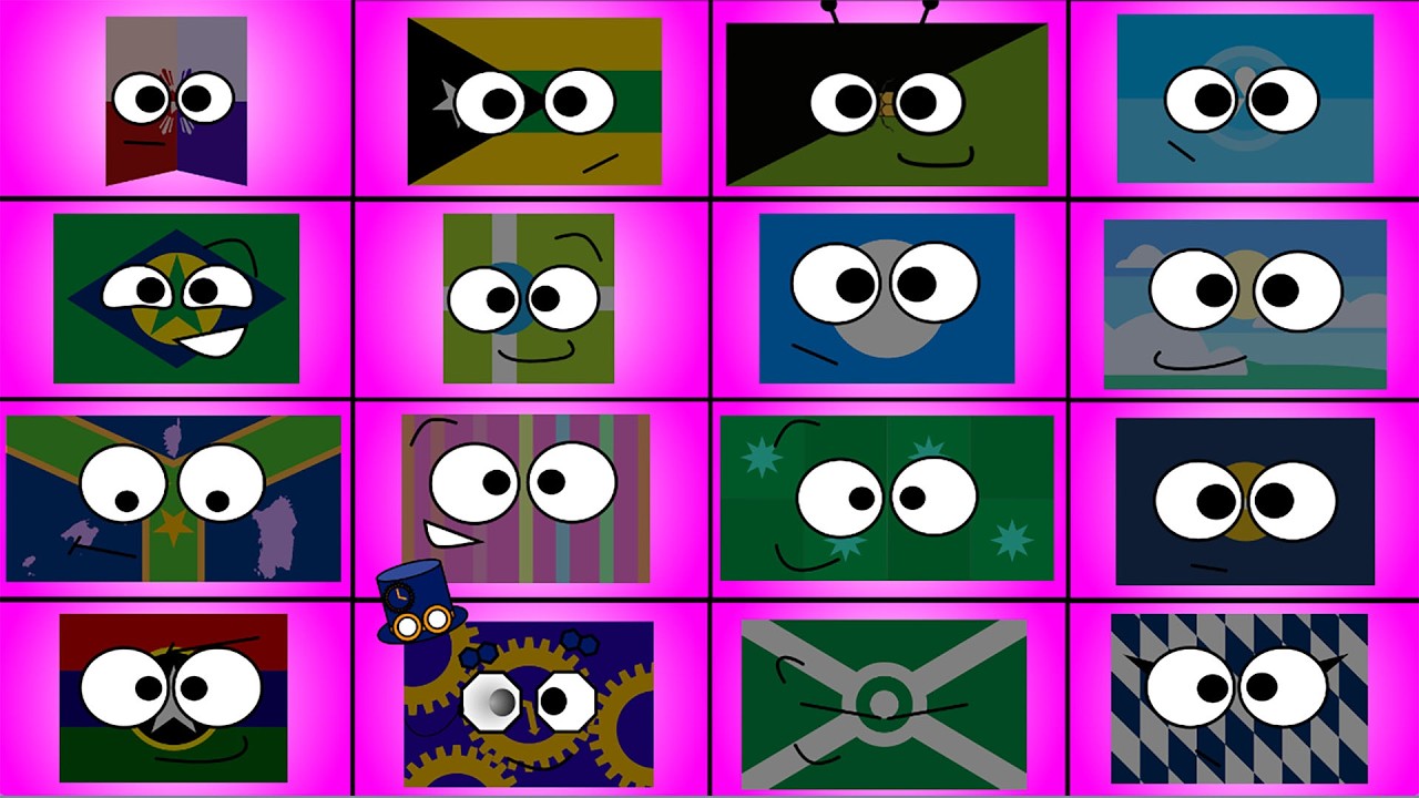 Ultimate Flag Band: Cute Country Flags with Eyes 👀 they have faces- | Guess the Flag Challenge