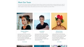 How to Create Responsive Our Team Page Using Bootstrap