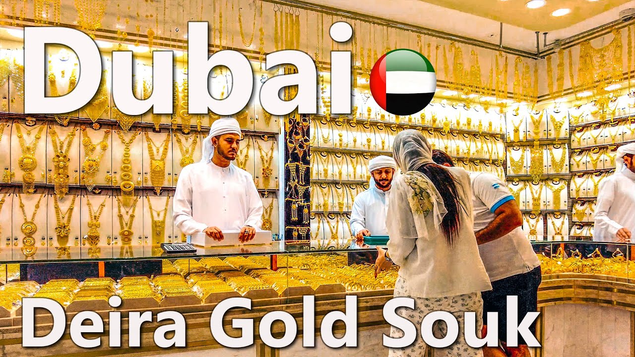Dubai Deira Gold Souk Walking Tour 4K 🇦🇪