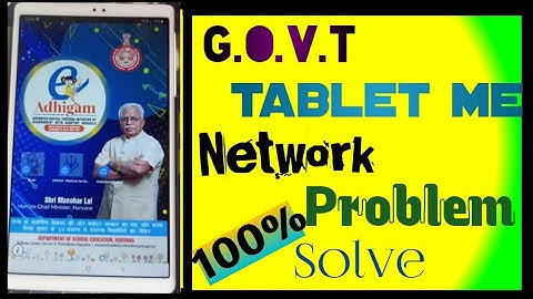 | Govt tablet network problem| Govt tablet me net kaise chale| Samsung galaxy A7 lite |