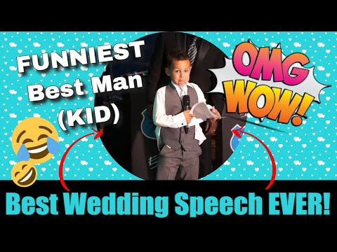 Jaw-dropping: 7-year-old delivers the BEST wedding man speech ever recorded!