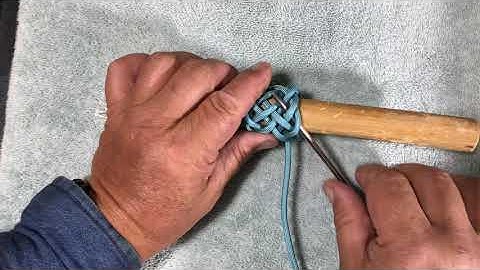 Tying a 13 Part 10 Bight 3 Pass Gaucho Knot from a 5 Part 4 Bight Casa Knot.