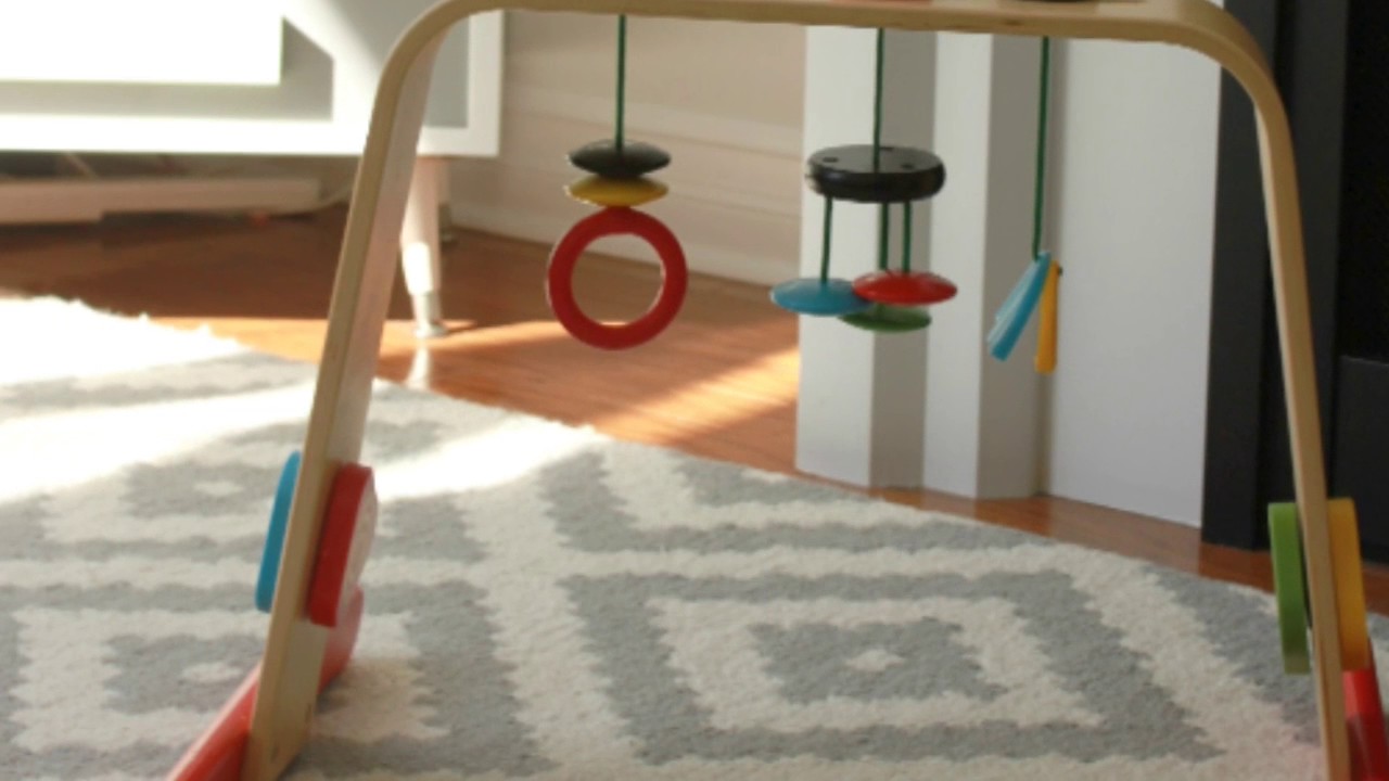 ikea wooden baby gym