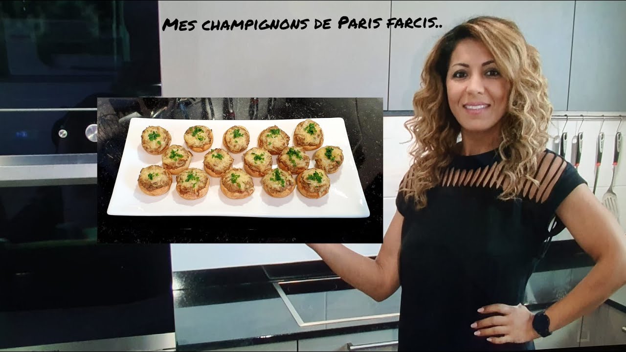 Ma recette de champignons de Paris farcis, un vrai régal 😊