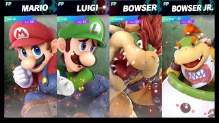 Super Smash Bros Ultimate Amiibo Fights   Request #10004 Mario vs Luigi vs Bowser vs Bowser Jr