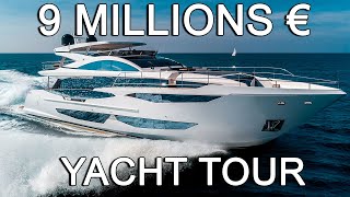 Je visite un yacht à 9 millions d'euros (il est incroyable)  Pearl 95 2022