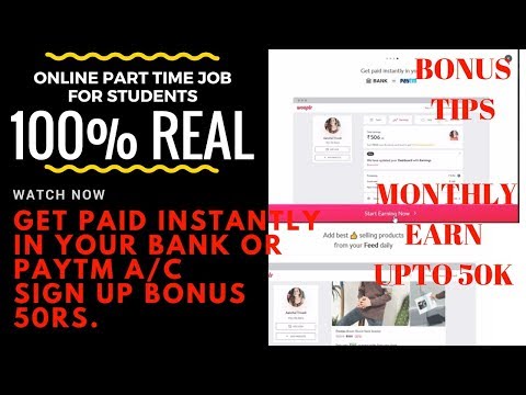Online jobs without investment in india| for students| 100% real money