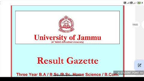Jammu University|| UG Sem 2nd Result Out|| For Private Candidate|| 4th, 6th, Kab out Hoga?
